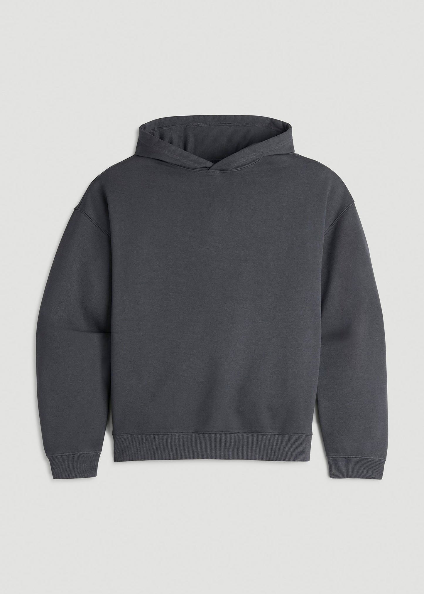 Garment Dyed Hoodie for Tall Women in Charcoal Rinse