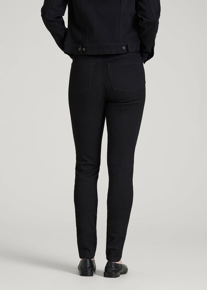 Georgia High-Rise Skinny Jeans for Tall Women in Optimum Black