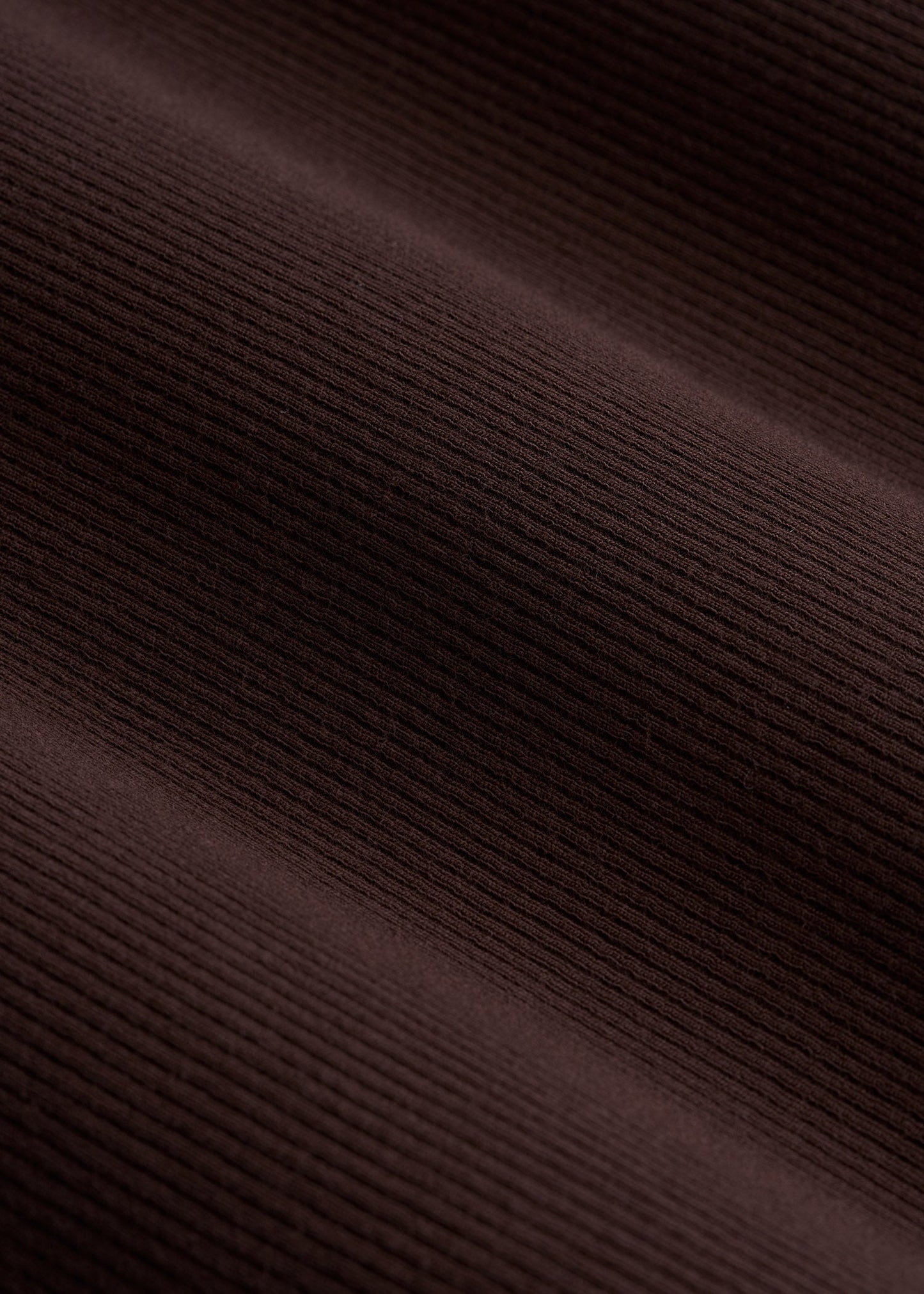 FITTED Ribbed Long Sleeve Tee for Tall Women in Espresso