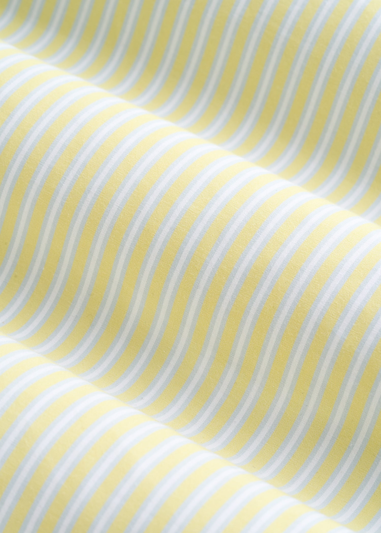Oversized Poplin Button Shirt for Tall Women in Lemon Drop Stripe