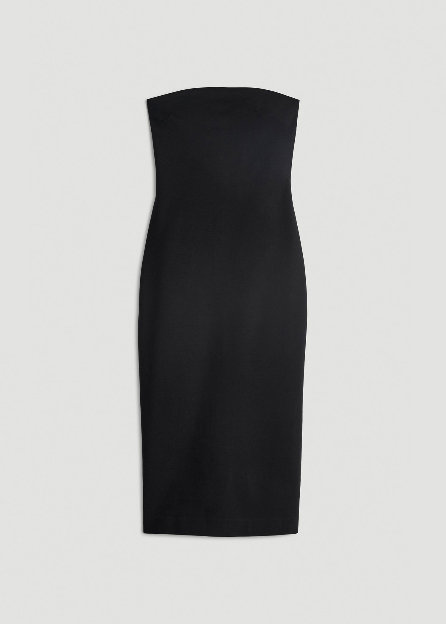 Flex Ponte Fitted Bustier Dress for Tall Women in Black