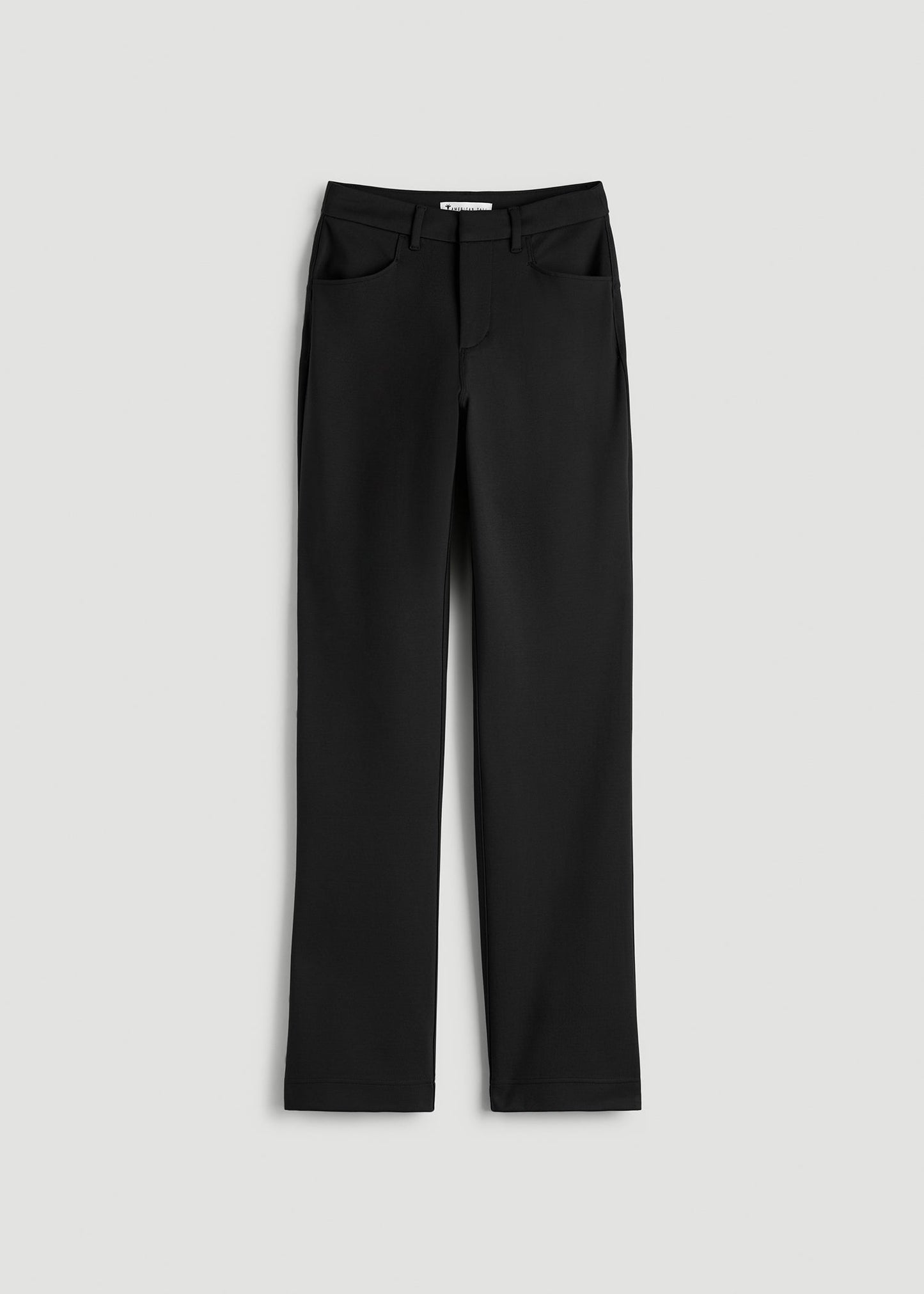 Flex Ponte Straight Leg Pants for Tall Women in Black