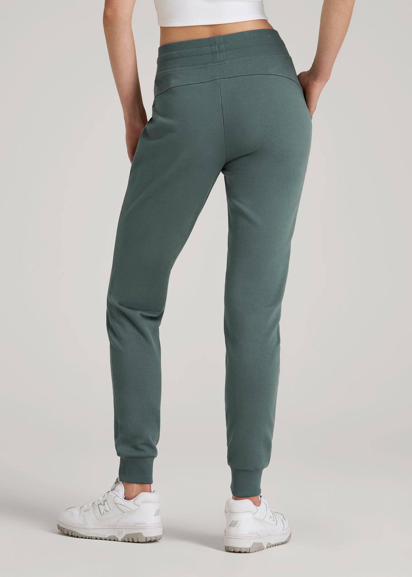 Wearever 2.0 French Terry Joggers for Tall Women in Balsam Green