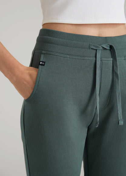 Wearever 2.0 French Terry Joggers for Tall Women in Balsam Green