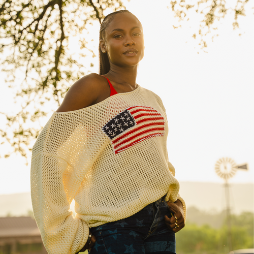 All American Sweater (Ivory)