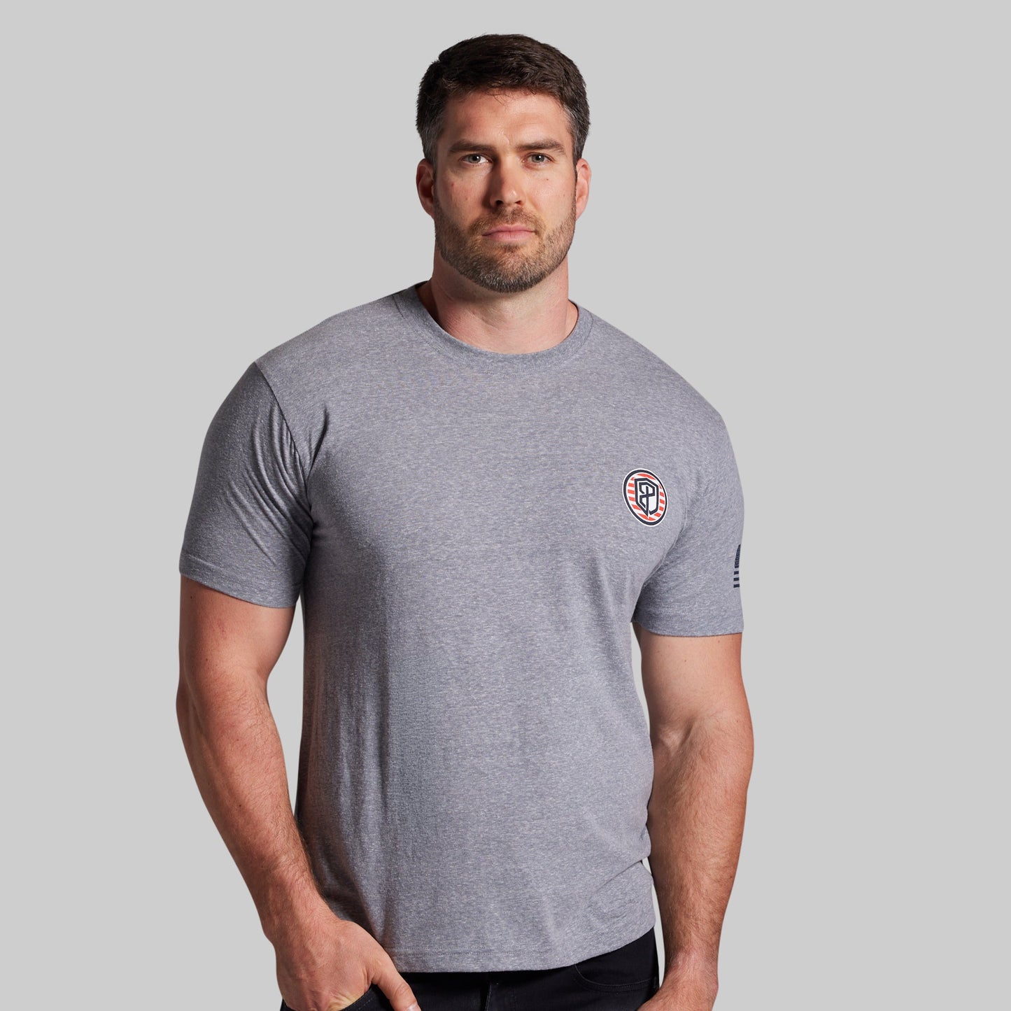 For The Driven Patriot Tee (Heather Grey)