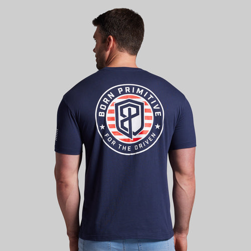 For The Driven Patriot Tee (Navy)