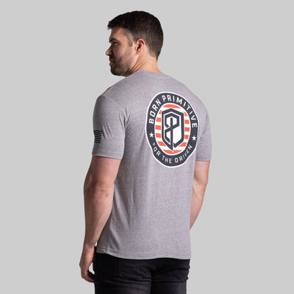 For The Driven Patriot Tee (Heather Grey)