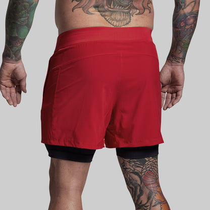 Versatile Short w/ Compression 5" (Adrenaline)