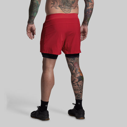 Versatile Short w/ Compression 5" (Adrenaline)