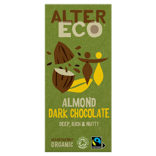 AlterEco Organic Dark Chocolate with Almond 100g
