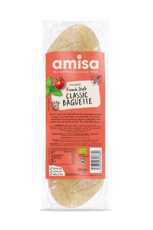 Organic GF French Style Classic Baguette 180g