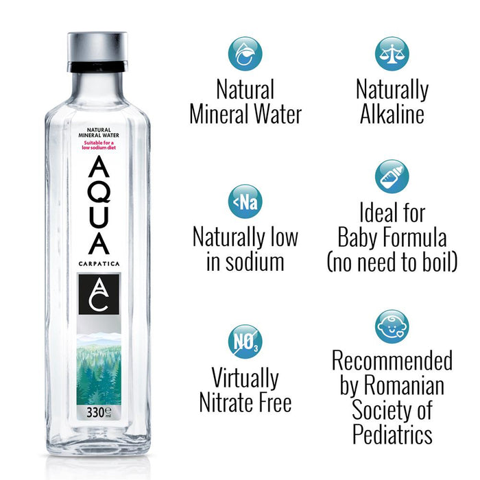 Still Natural Mineral Water 330ml GLASS Sodium Free
