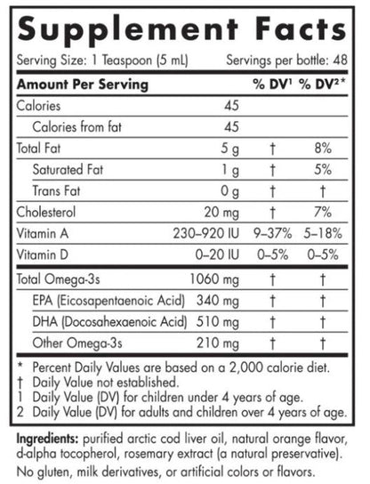 Arctic Cod Liver Oil 16oz (Orange)