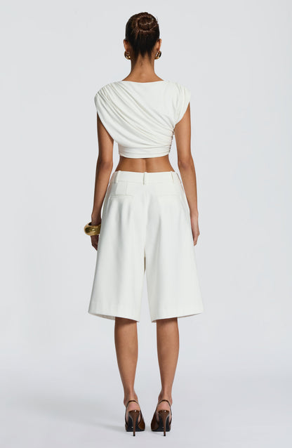 Ausra Bermuda Shorts - Ivory