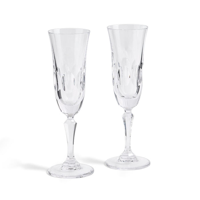 Bacchus Crystal Flute Pair