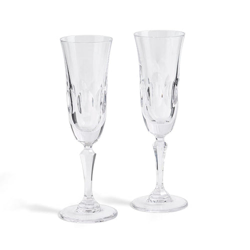 Bacchus Crystal Flute Pair