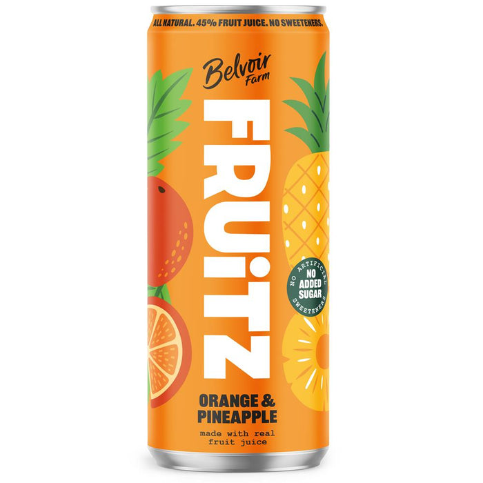 Belvoir Farm FRUiTZ Orange & Pineapple Can 330ml
