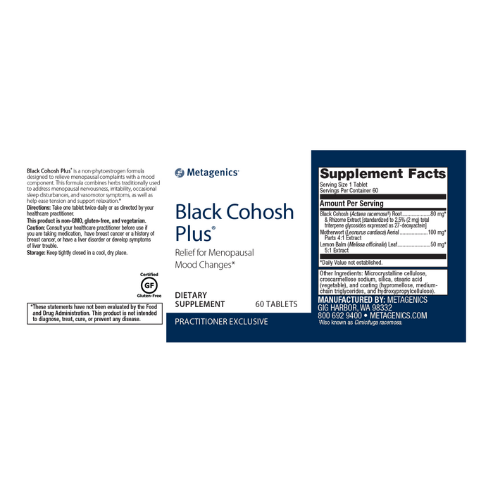 Black Cohosh Plus 60ct