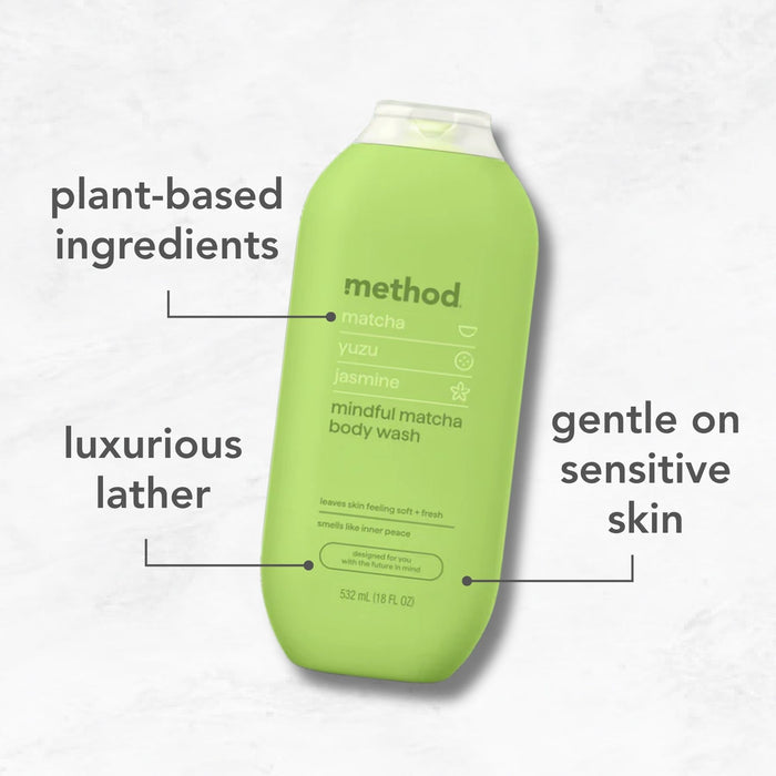 body wash 532ml - mindful matcha