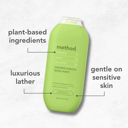 body wash 532ml - mindful matcha
