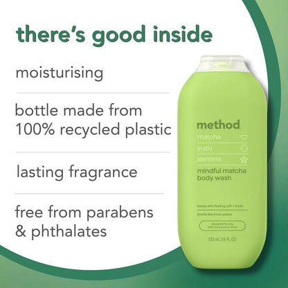 body wash 532ml - mindful matcha