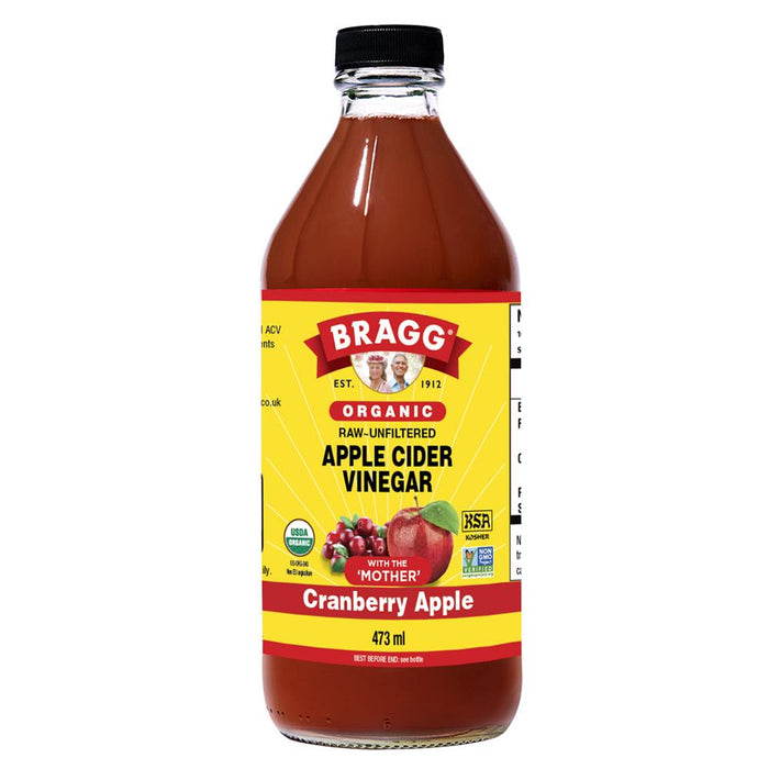 Bragg Organic Apple Cider Vinegar with Cranberry Apple 473ml