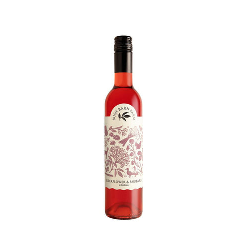 Bush Barn Farm Elderflower and Rhubarb Cordial 500ml