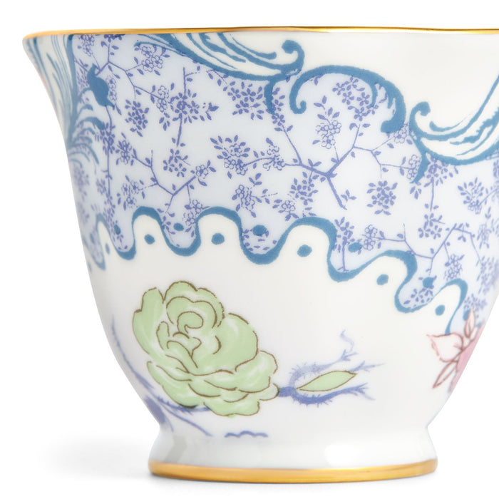 Butterfly Bloom Blue and Pink Teacup and Saucer