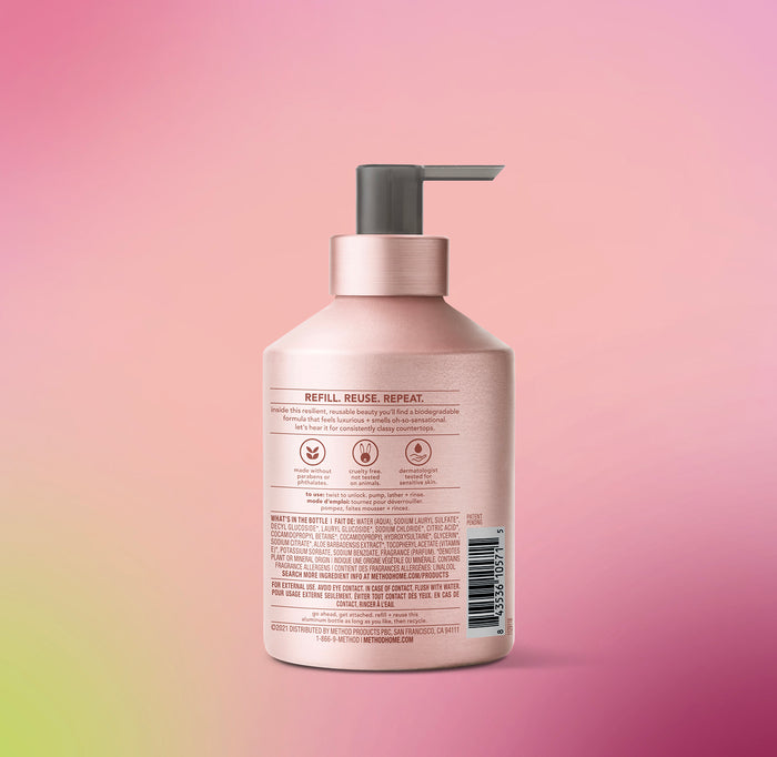 (carton of 3) aluminium gel hand wash - vanilla + raspberry 354ml