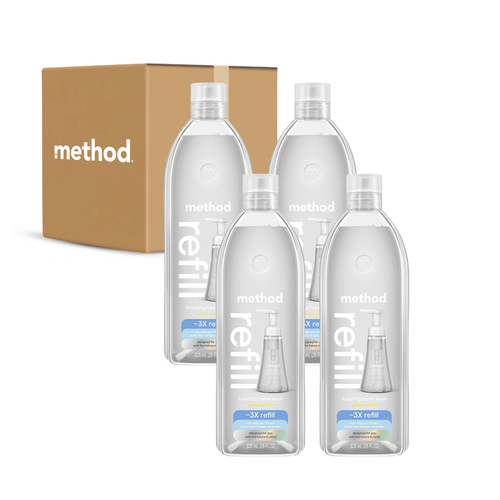 (carton of 4) foaming hand wash refill 828ml - sweet water