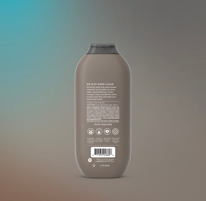 (carton of 6) body wash 532ml - cedar + cypress