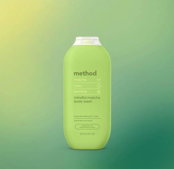 (carton of 6) body wash 532ml - mindful matcha