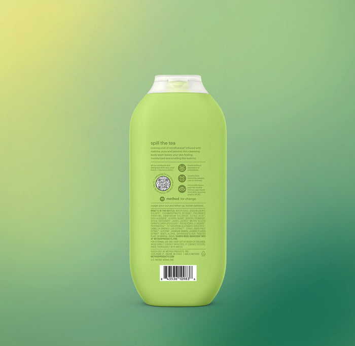 (carton of 6) body wash 532ml - mindful matcha