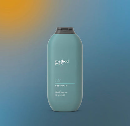 (carton of 6) body wash 532ml - sea + surf