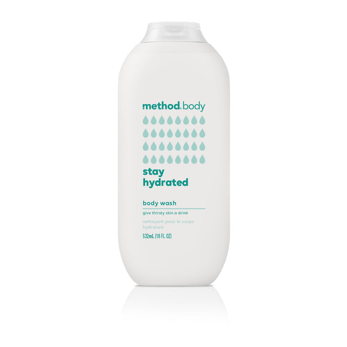 (carton of 6) body wash 532ml - stay hydrated