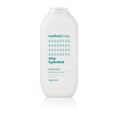 (carton of 6) body wash 532ml - stay hydrated
