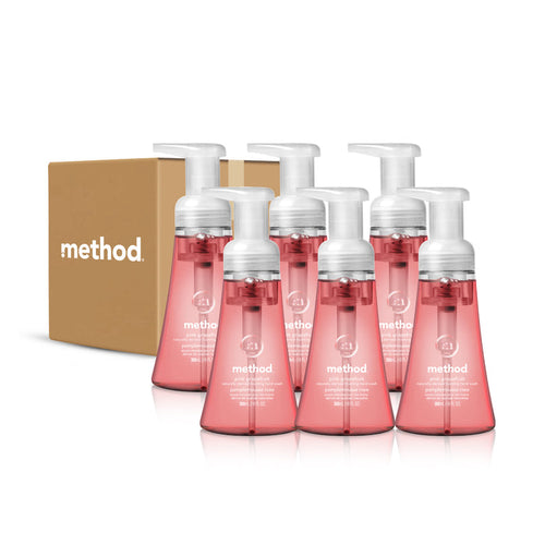 (carton of 6) foaming hand wash 300ml - pink grapefruit
