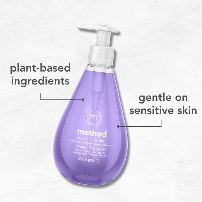 (carton of 6) gel hand wash 354ml - french lavender