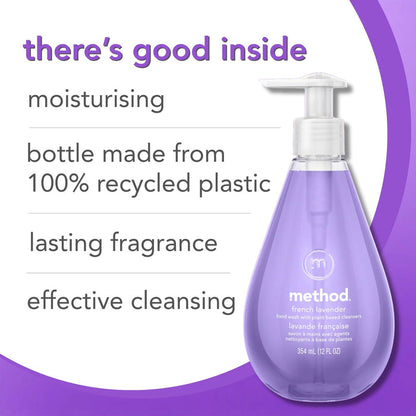 (carton of 6) gel hand wash 354ml - french lavender
