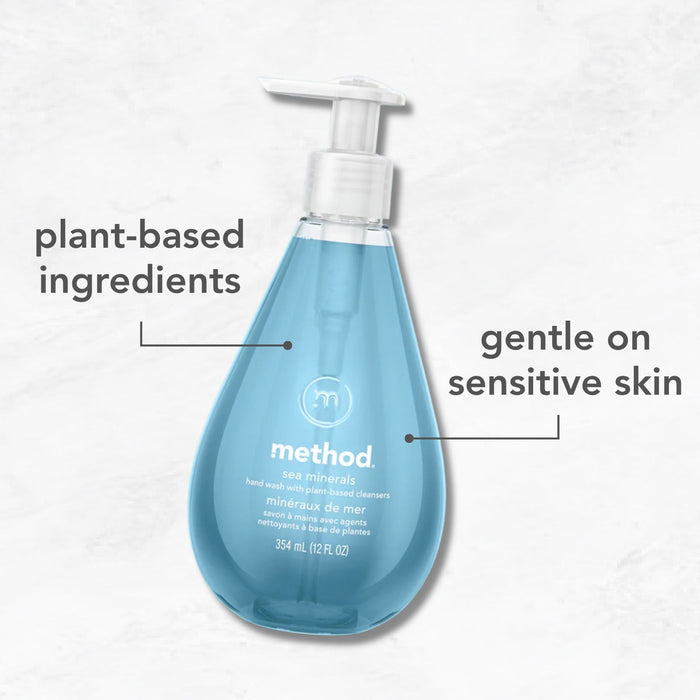 (carton of 6) gel hand wash 354ml - sea minerals