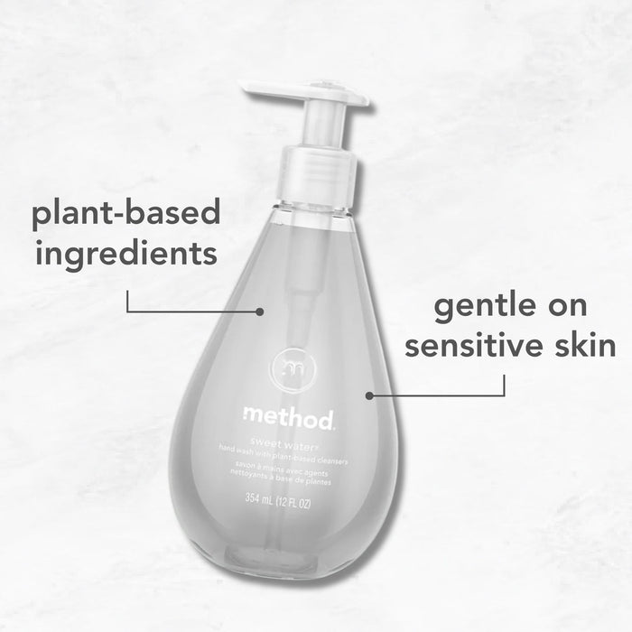 (carton of 6) gel hand wash 354ml - sweet water