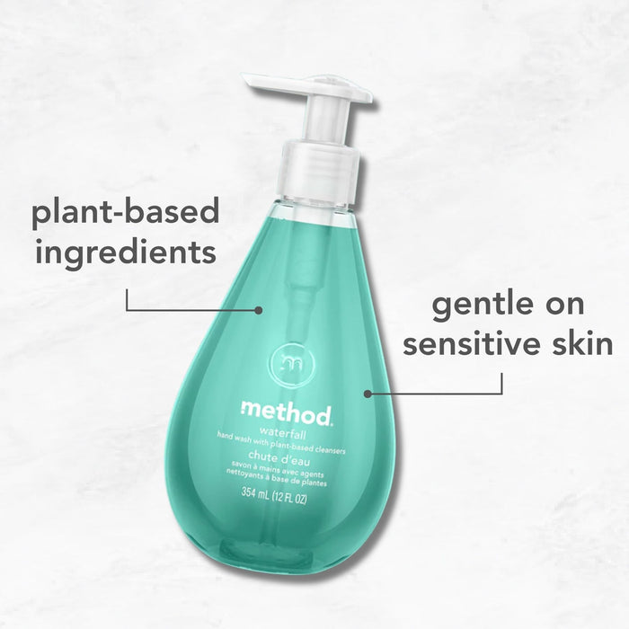 (carton of 6) gel hand wash 354ml - waterfall
