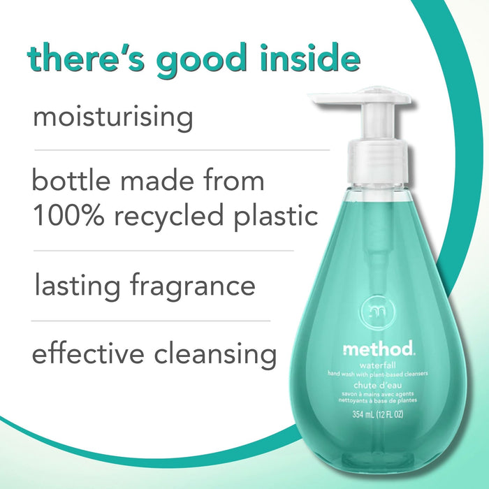 (carton of 6) gel hand wash 354ml - waterfall