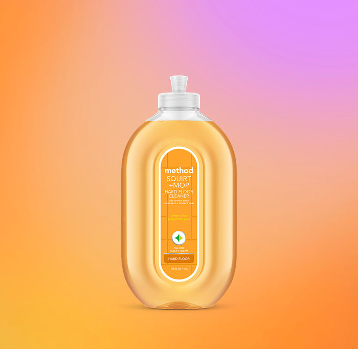 (carton of 6) squirt + mop hard floor cleaner 739ml - ginger yuzu