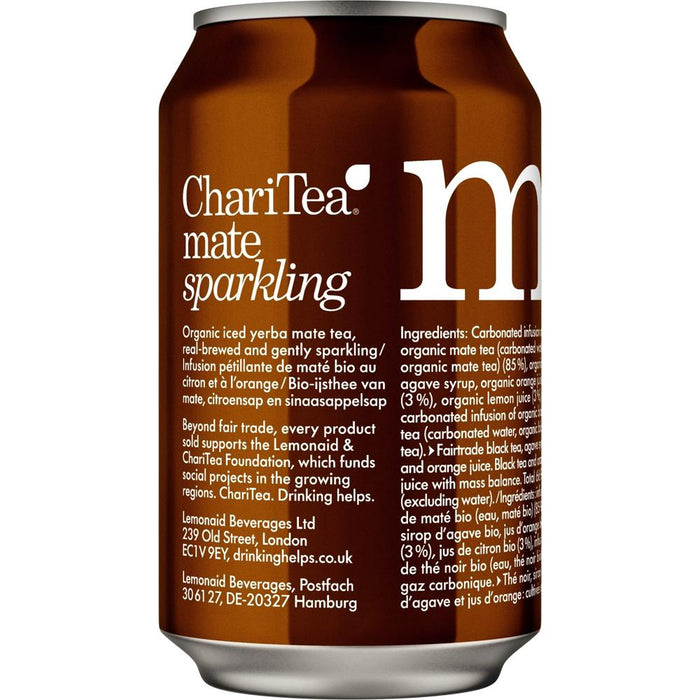 ChariTea Mate - Organic Sparkling Iced Tea - 330ml cans