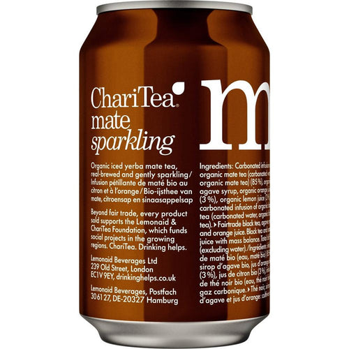 ChariTea Mate - Organic Sparkling Iced Tea - 330ml cans