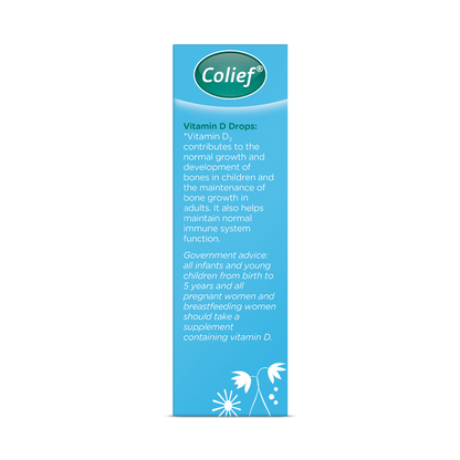 Colief Vitamin D3 Drops 200IU 20ml (Suitable for the whole family)