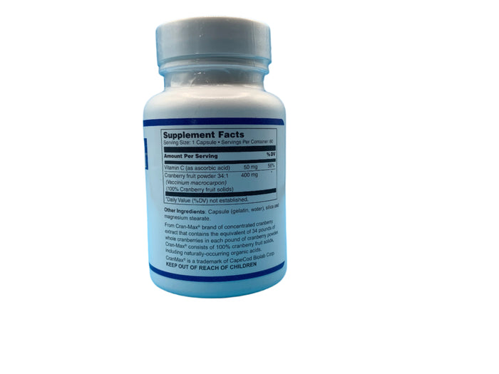 Cranberry Concentrate 400mg W/Vitamin C 60ct