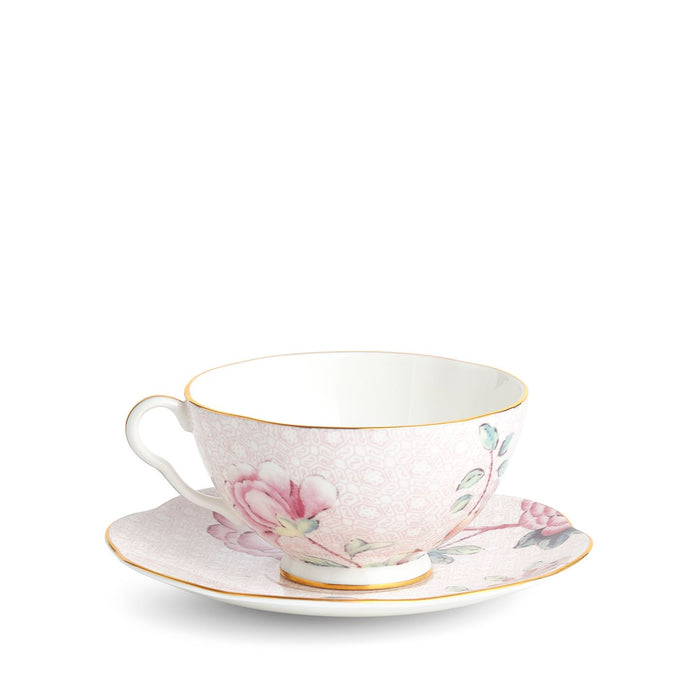 Cuckoo Pink Teacup and Saucer